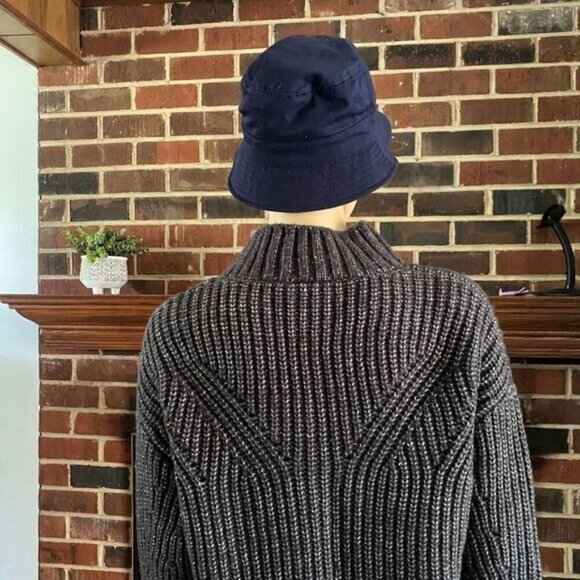 COLUMBIA Pine Street Mock Neck Wool Blend Heather Gray Sweater size XS Coat NEW - Picture 11 of 16